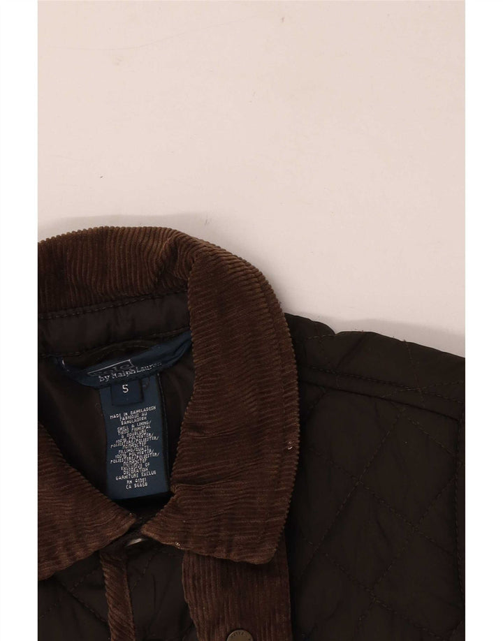 Jaqueta acolchoada masculina Polo Ralph Lauren 4-5 anos poliéster cáqui