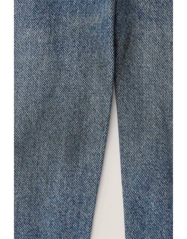 Jeans cônicos femininos TRUSSARDI W33 L30 algodão azul