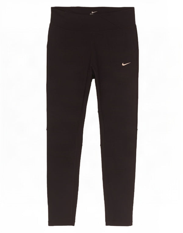 Leggings Nike Dri Fit Feminina UK 10 Pequenas Pretas
