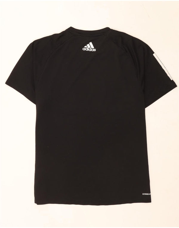 Adidas Mens Aeroready Graphic T-Shirt Top Large Black Polyester