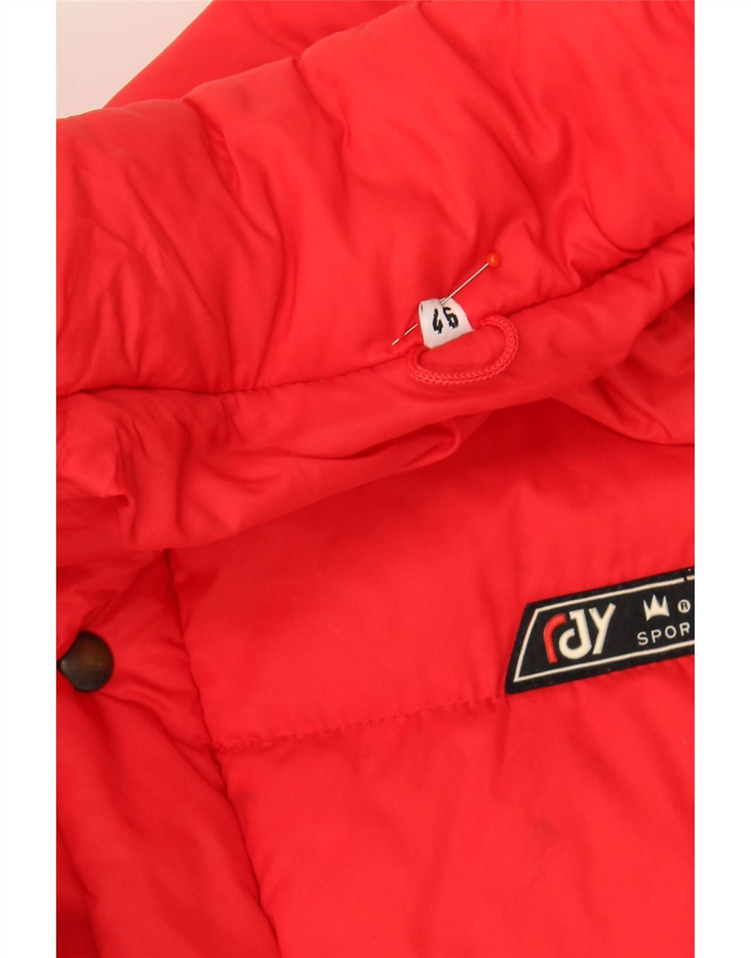 VINTAGE Mens Padded Jacket IT 46 Small Red Polyamide Vintage Vintage and Second-Hand Vintage from Messina Hembry 