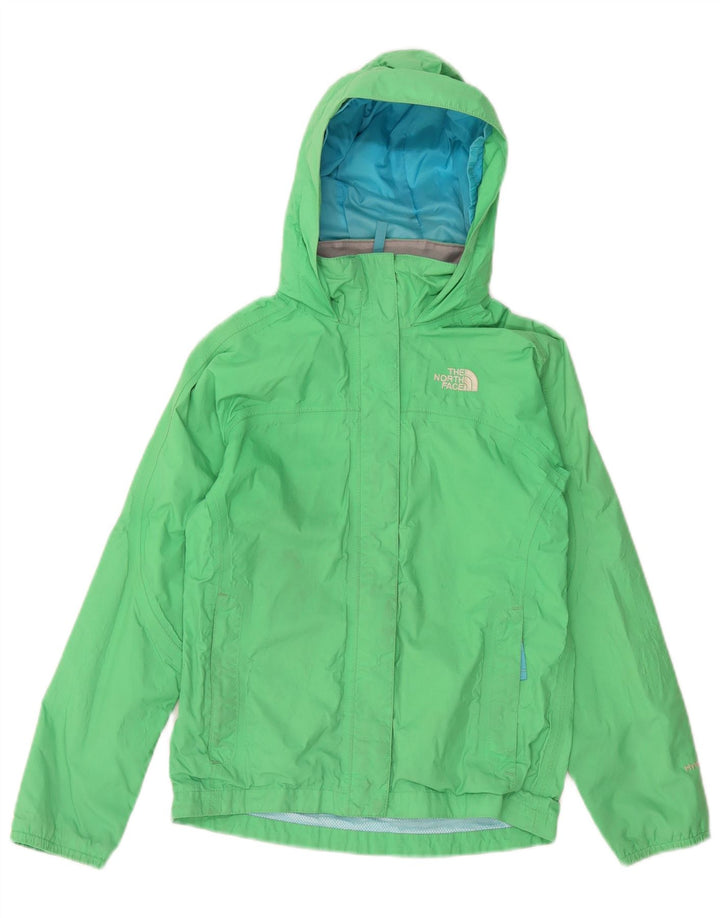 Jaqueta de chuva com capuz para meninas The North Face 10-11 anos nylon verde médio