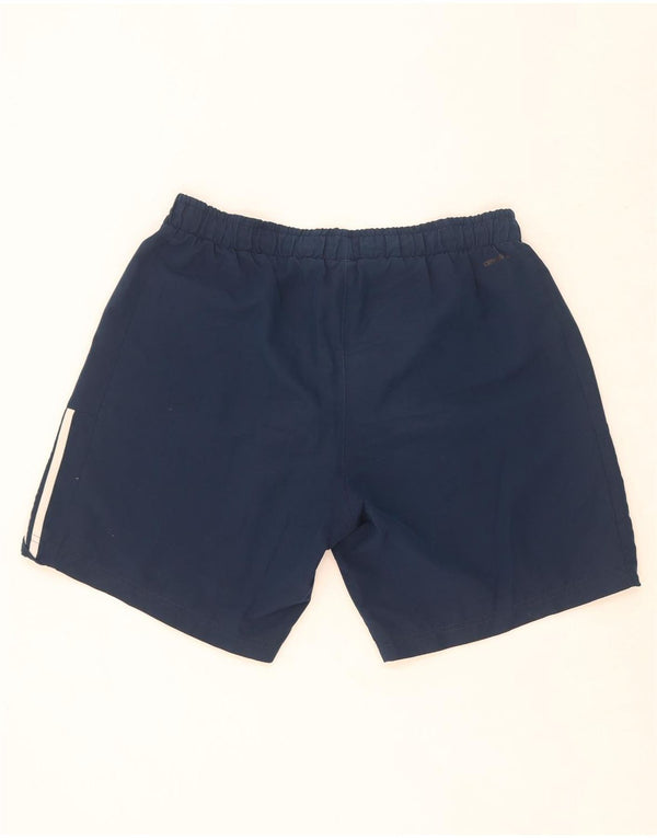 Shorts esportivos masculinos Adidas Climalite grandes poliéster azul marinho
