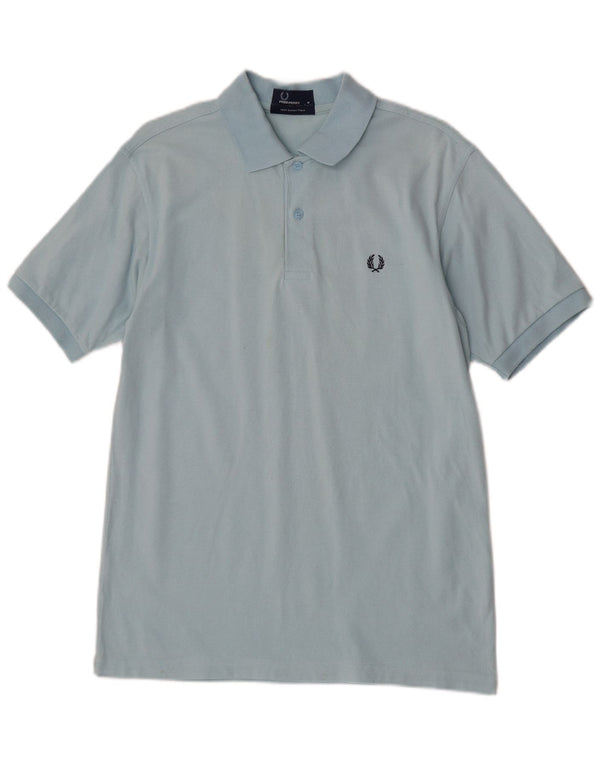 Camisa polo masculina Fred Perry algodão azul médio