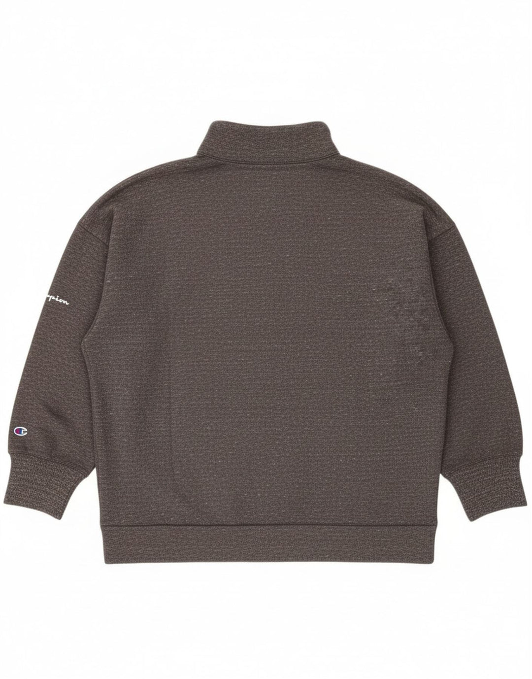 Jaqueta feminina de treino superdimensionada Champion UK 14 cinza médio manchado