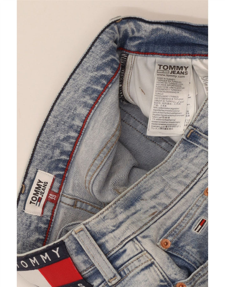 Jeans retos femininos TOMMY HILFIGER W28 L26 algodão azul