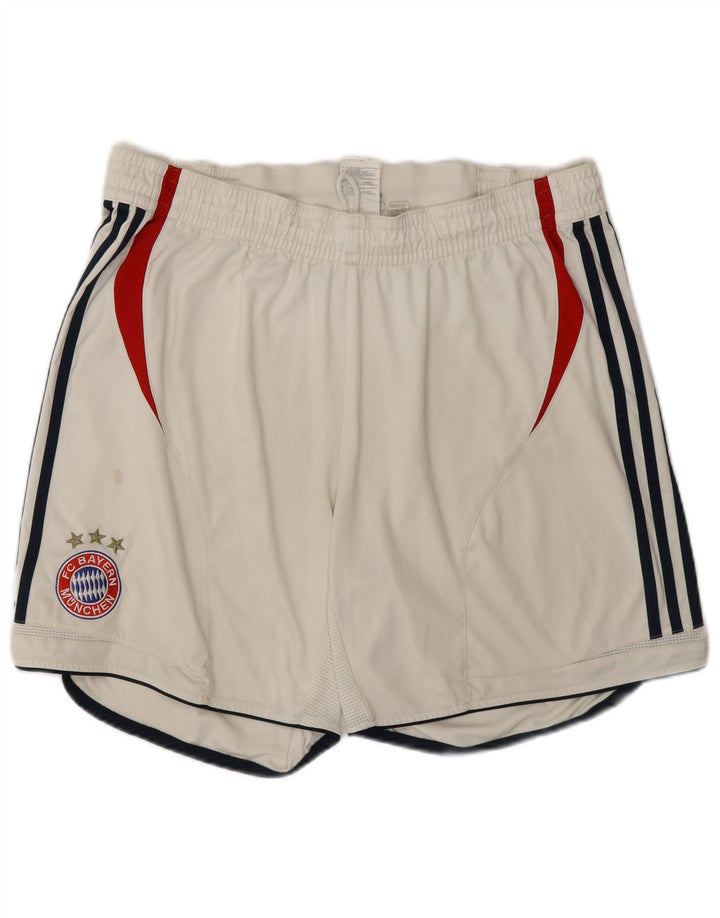 ADIDAS Mens FC Bayern Munchen Sport Shorts UK 42 Grande Branco Colourblock