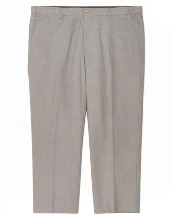 Calça casual masculina Marks & Spencer W40 L29 cinza poliéster