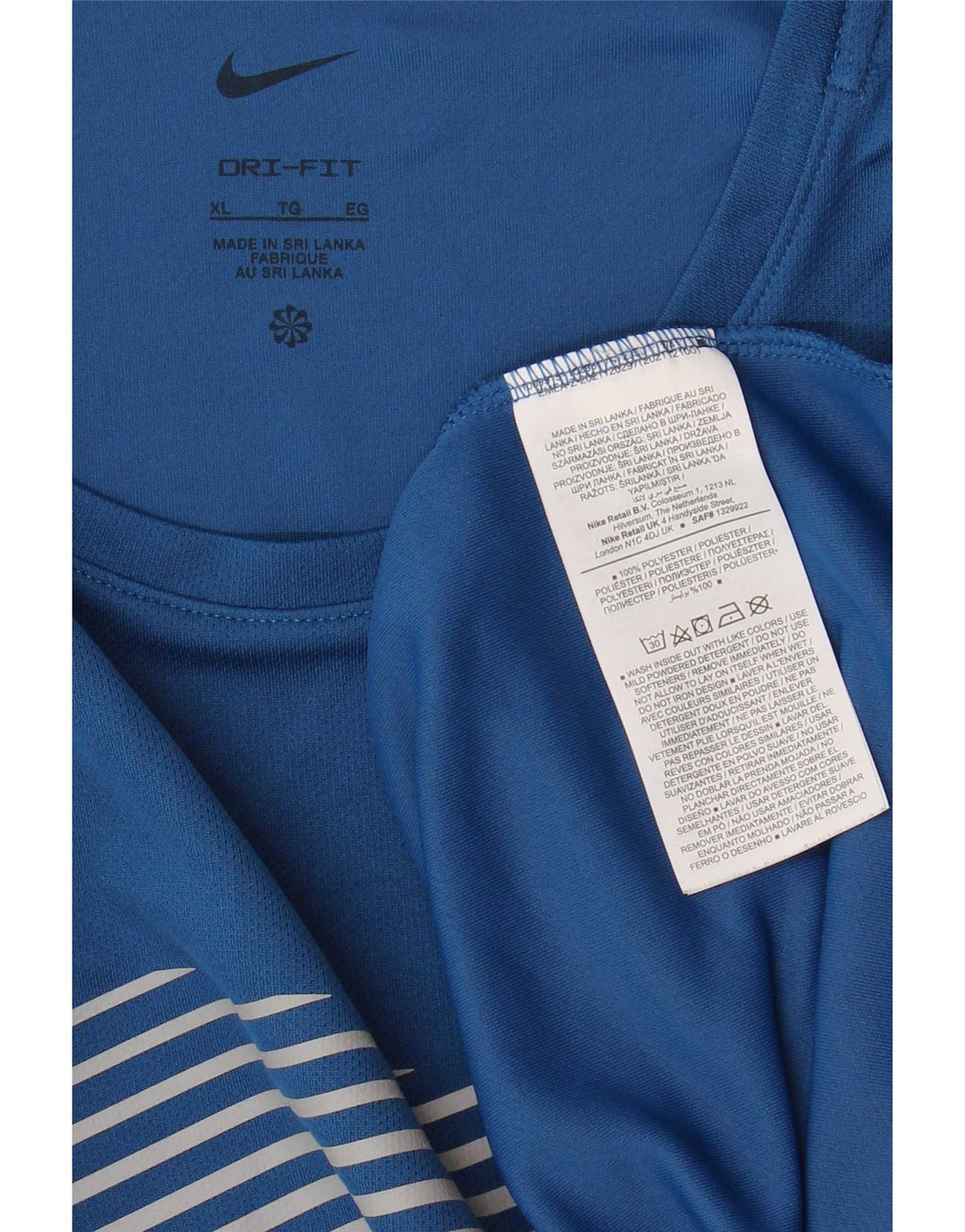 Camiseta Nike Masculina Dri Fit Graphic Top XL Azul Poliéster