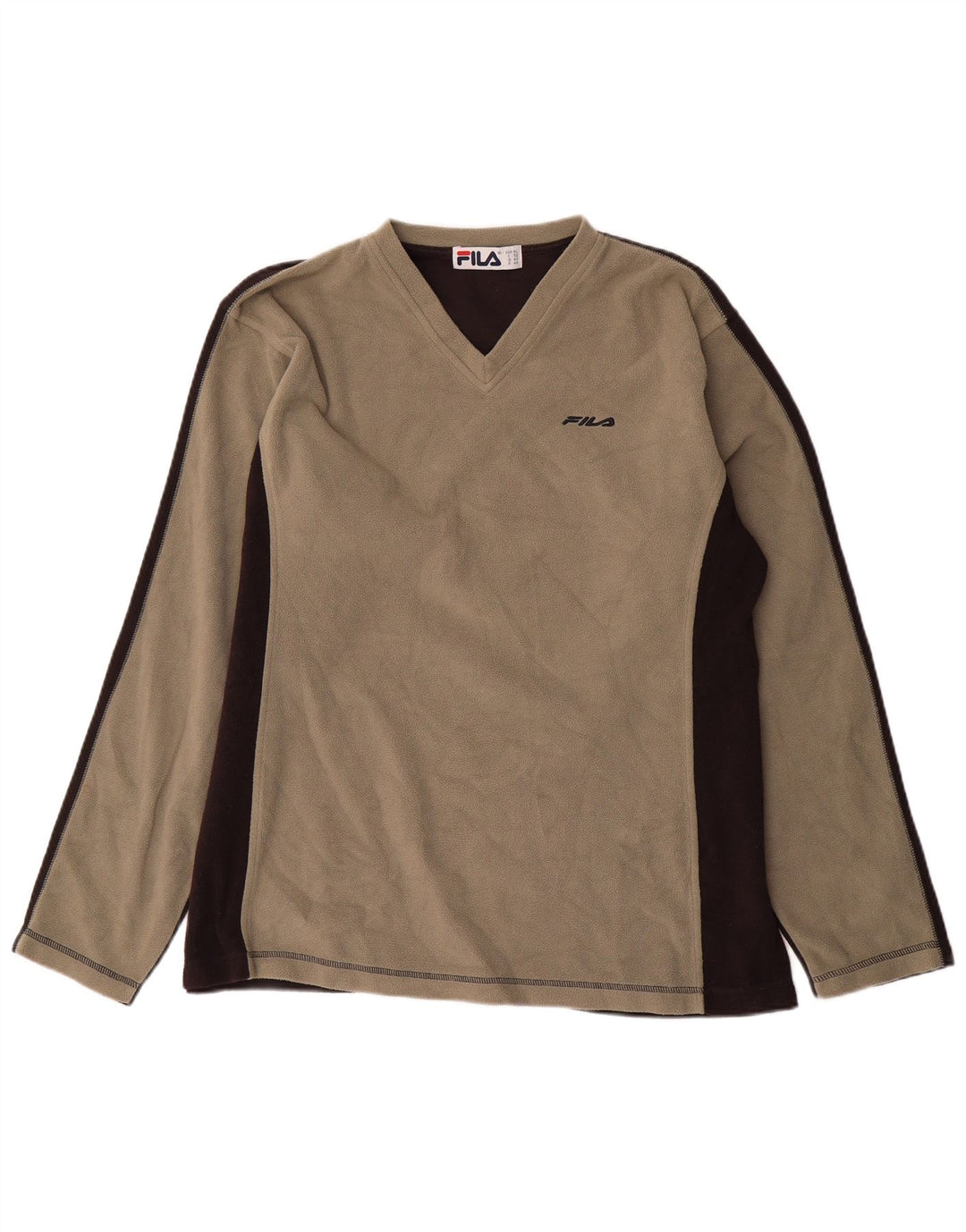 Fila Womens Fleece Jumper UK 18 XL Cinza Colourblock Poliéster