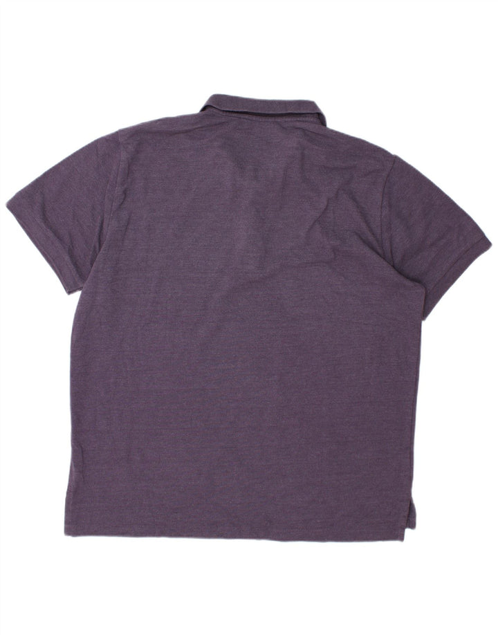 EDDIE BAUER Camisa polo masculina XL algodão roxo