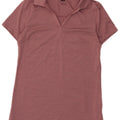 Camisa polo feminina Puma UK 6 XS rosa poliéster manchado
