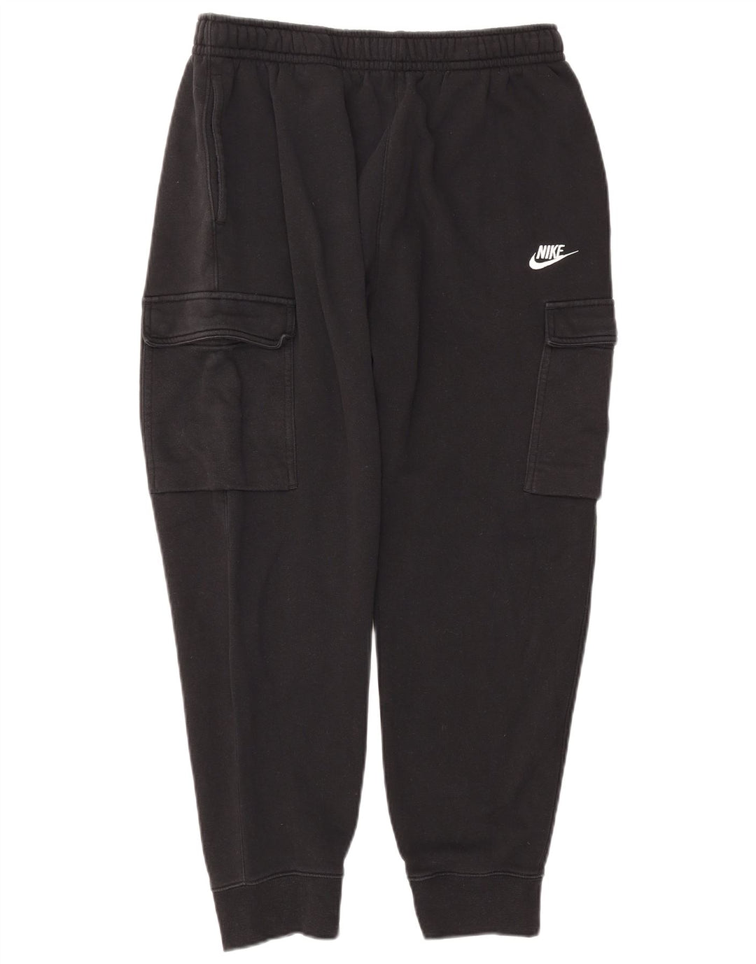 NIKE Mens Cargo Calças de treino Joggers grandes de algodão preto