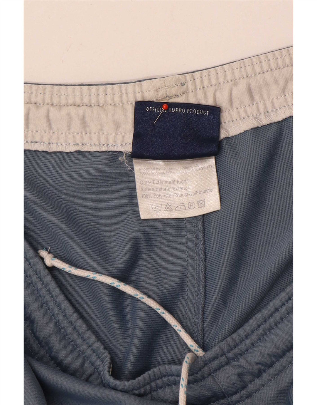 Shorts esportivos masculinos Umbro XL azul poliéster