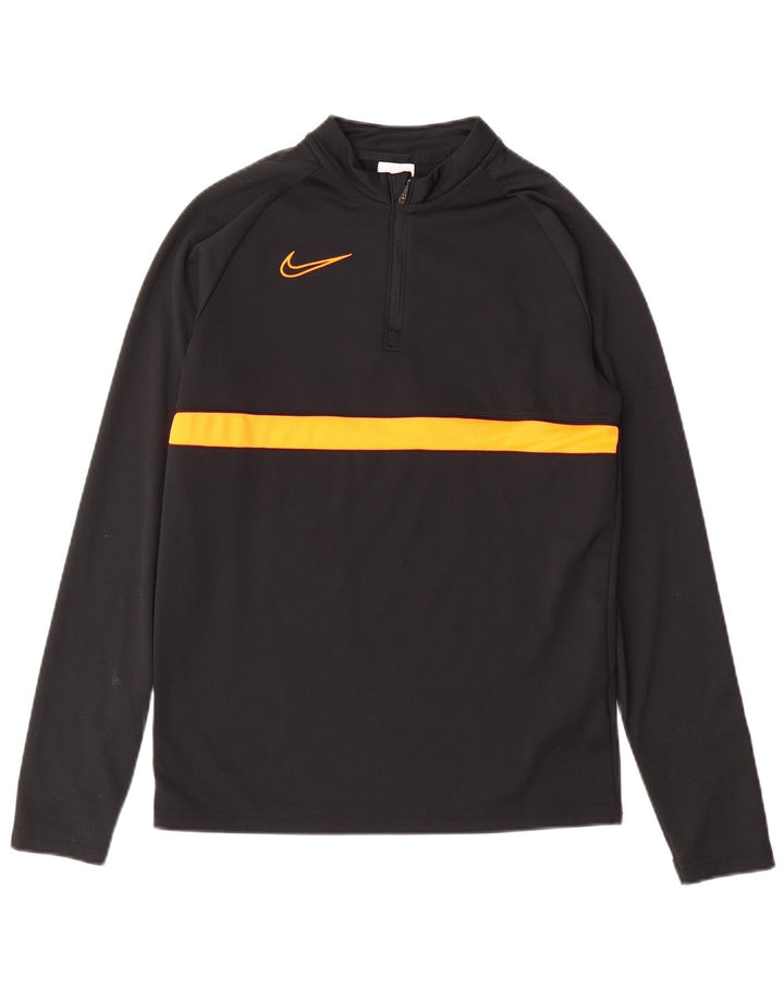 NIKE Boys Dri Fit Pullover Treino Top 12-13 Anos Grande Preto