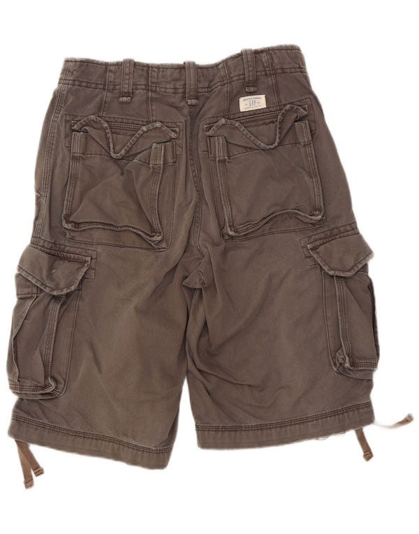 Shorts cargo masculino Gap W28 pequeno algodão cinza