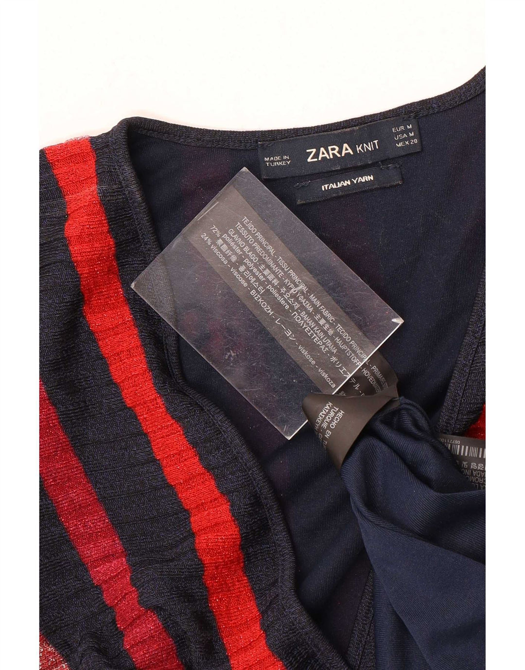 Vestido maxi feminino sem mangas Zara UK 12 médio listrado multicolorido