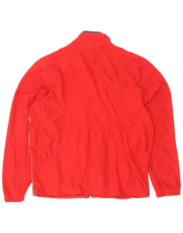 Brugi Mens Tracksuit Top Jacket Medium Red Colourblock Polyester