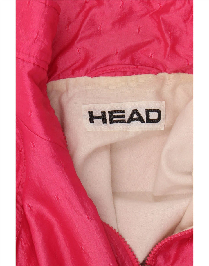 HEAD Jaqueta feminina oversized de treino EU 40 médio rosa poliamida