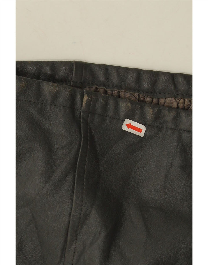 Casaco de couro feminino Anfor IT 46 grande cinza