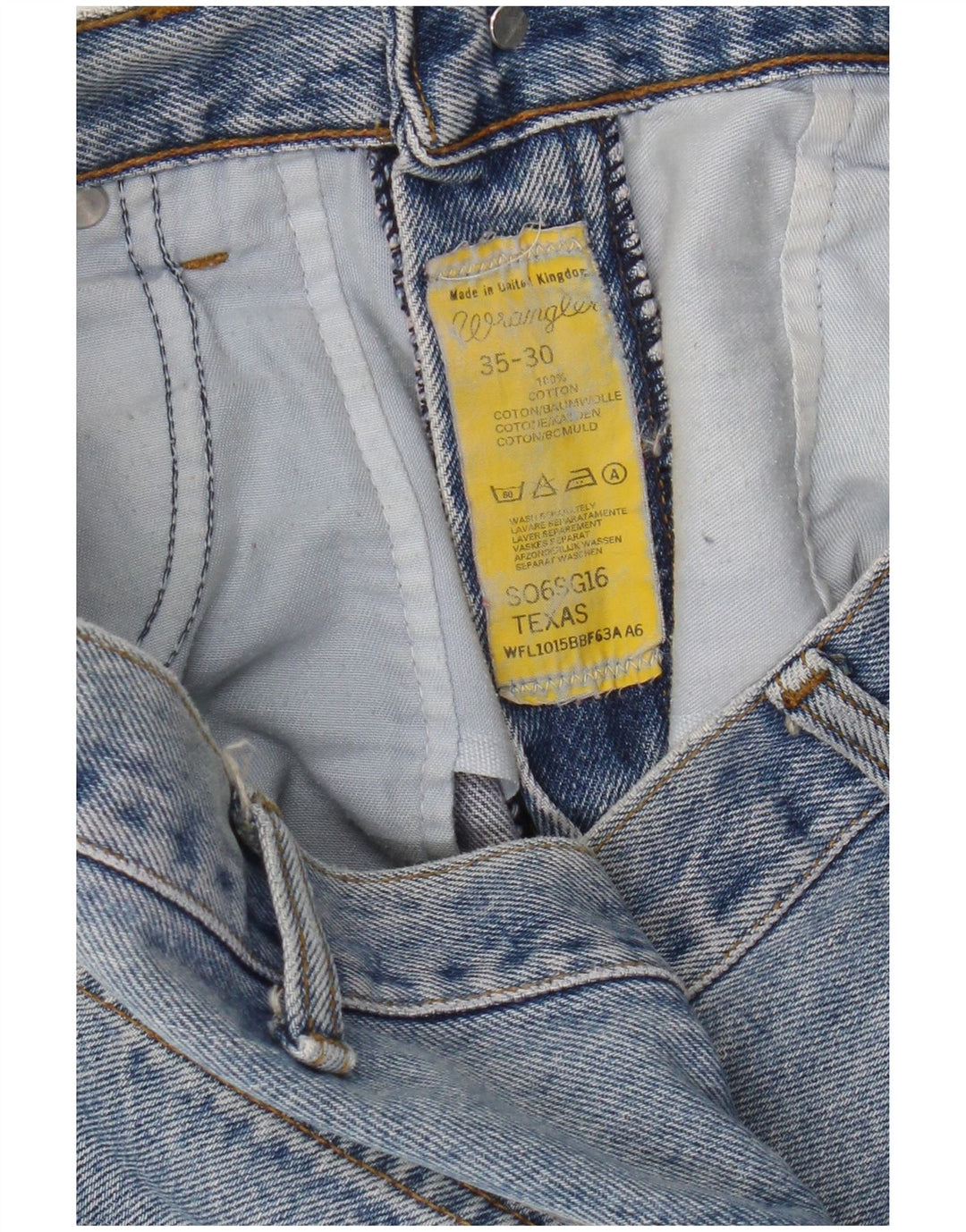 Wrangler Masculino Texas Straight Jeans W35 L27 Azul Algodão