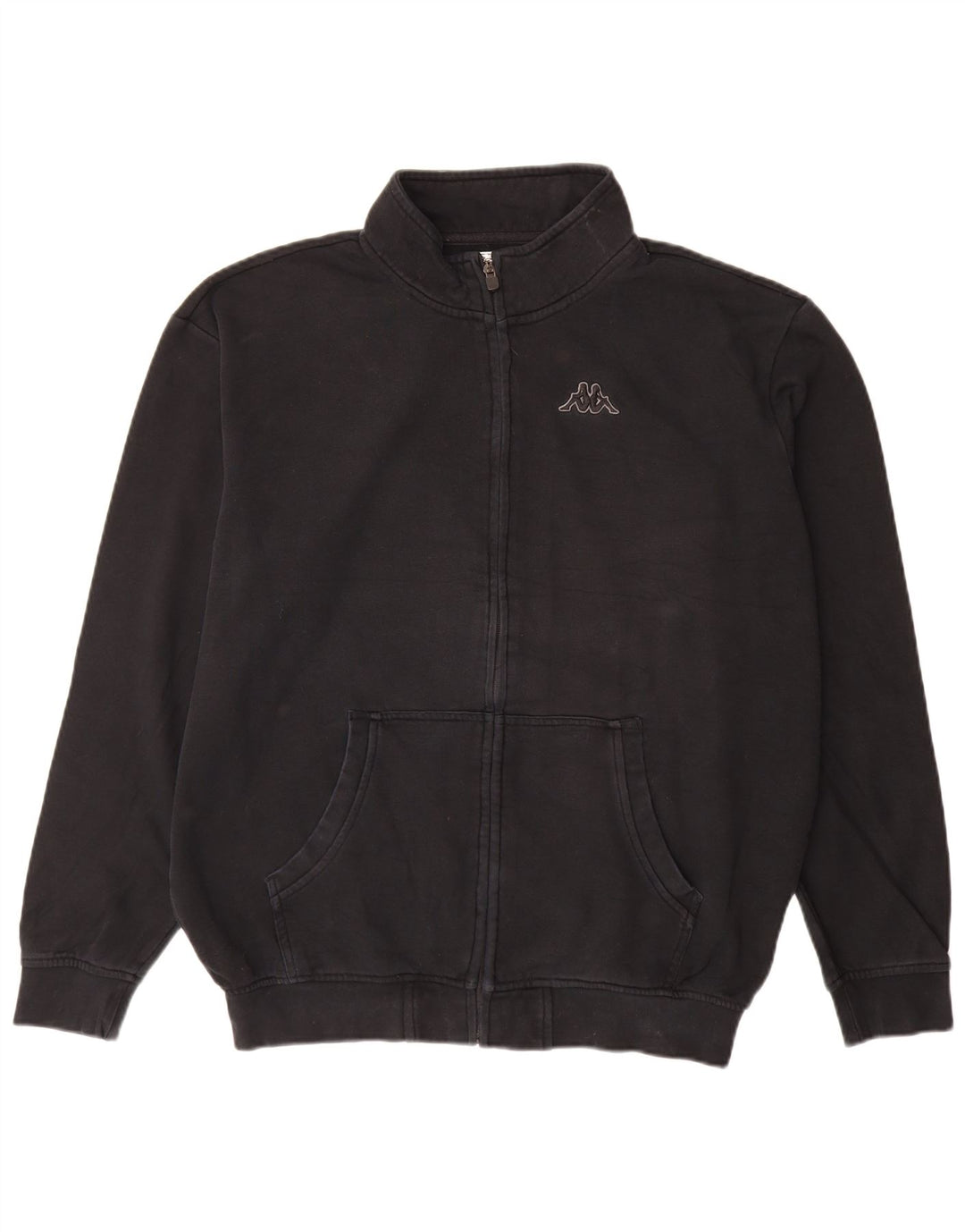 Kappa Mens Treino Top Jaqueta 2XL Algodão Preto