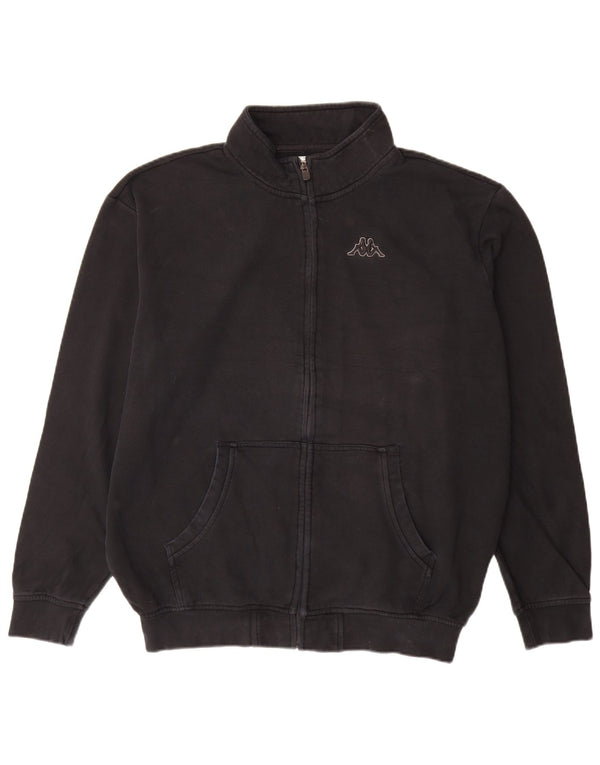 Kappa Mens Treino Top Jaqueta 2XL Algodão Preto