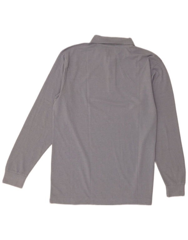 Camisa polo masculina de manga comprida Kappa XL azul algodão