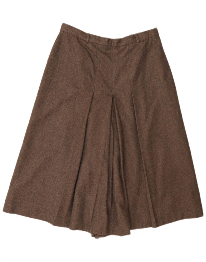 Shorts Cullotes femininos de cintura alta LE TRUC UE 40 médio W27 marrom