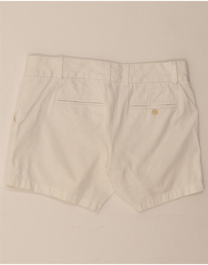 J. CREW Womens Chino Shorts US 6 Medium W32 White Cotton Vintage J. Crew and Second-Hand J. Crew from Messina Hembry 
