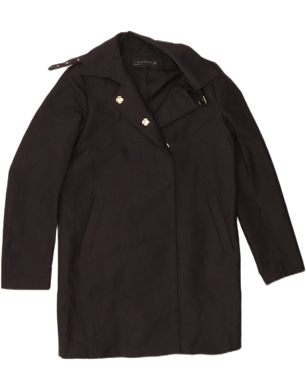Sobretudo feminino Zara Oversized UK 10 pequeno preto