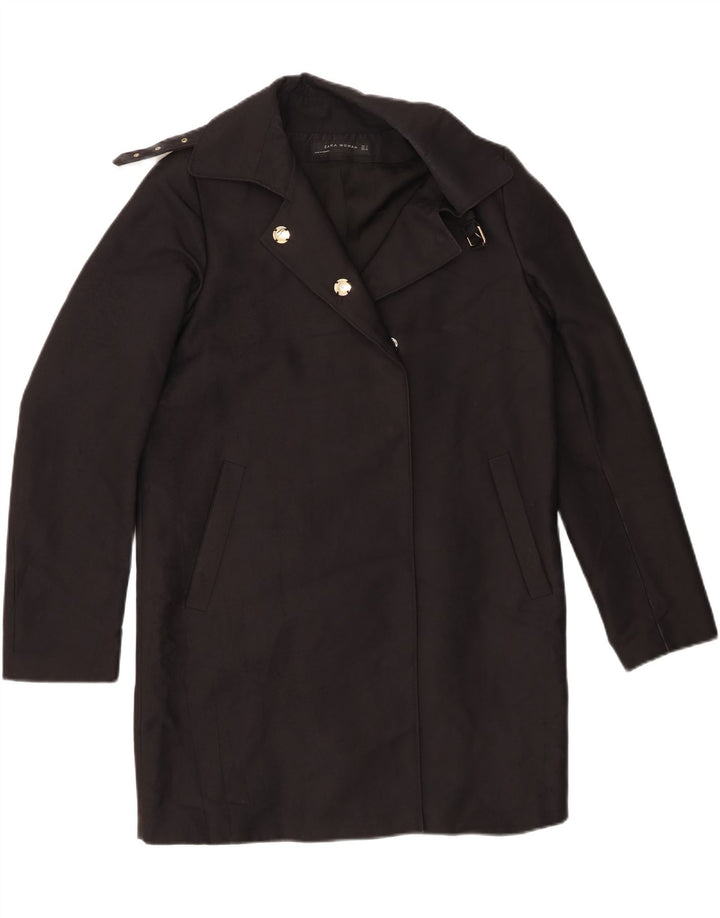 Sobretudo feminino Zara Oversized UK 10 pequeno preto
