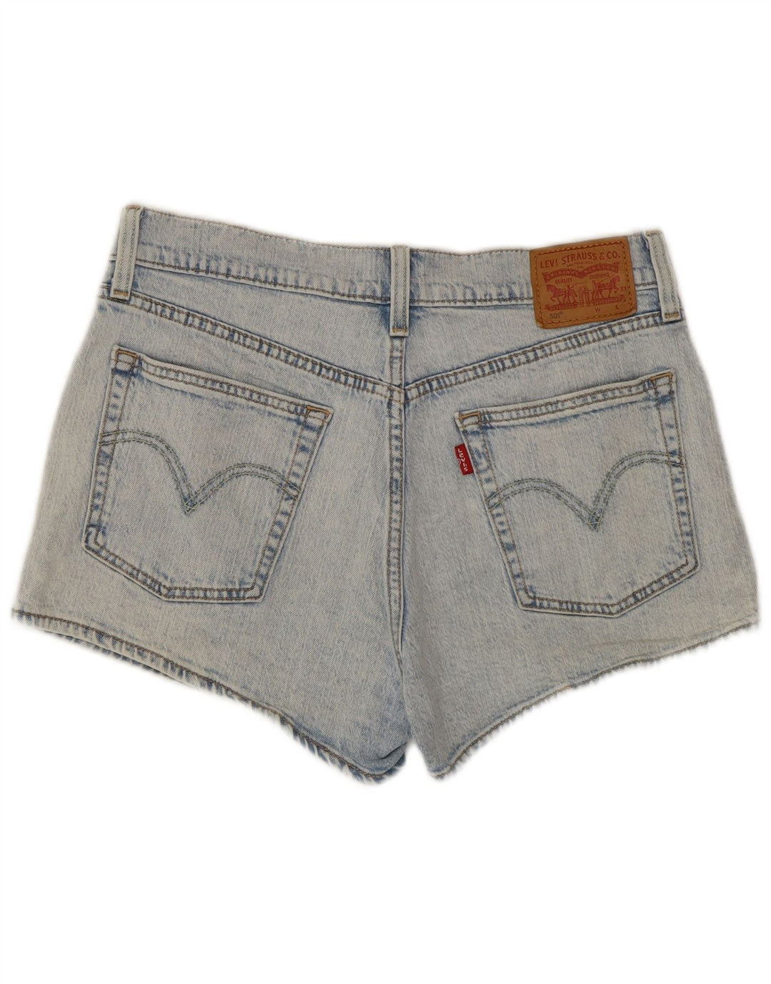 Shorts jeans feminino Levi's 501 W27 pequeno azul algodão