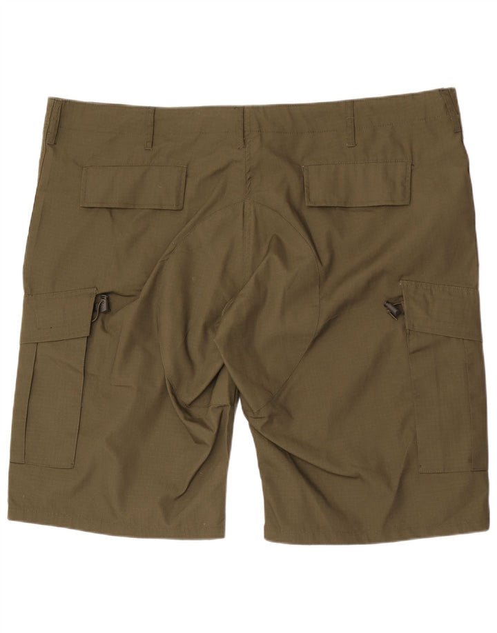 Shorts cargo masculino Mil-Tec 2XL W44 poliéster xadrez cáqui