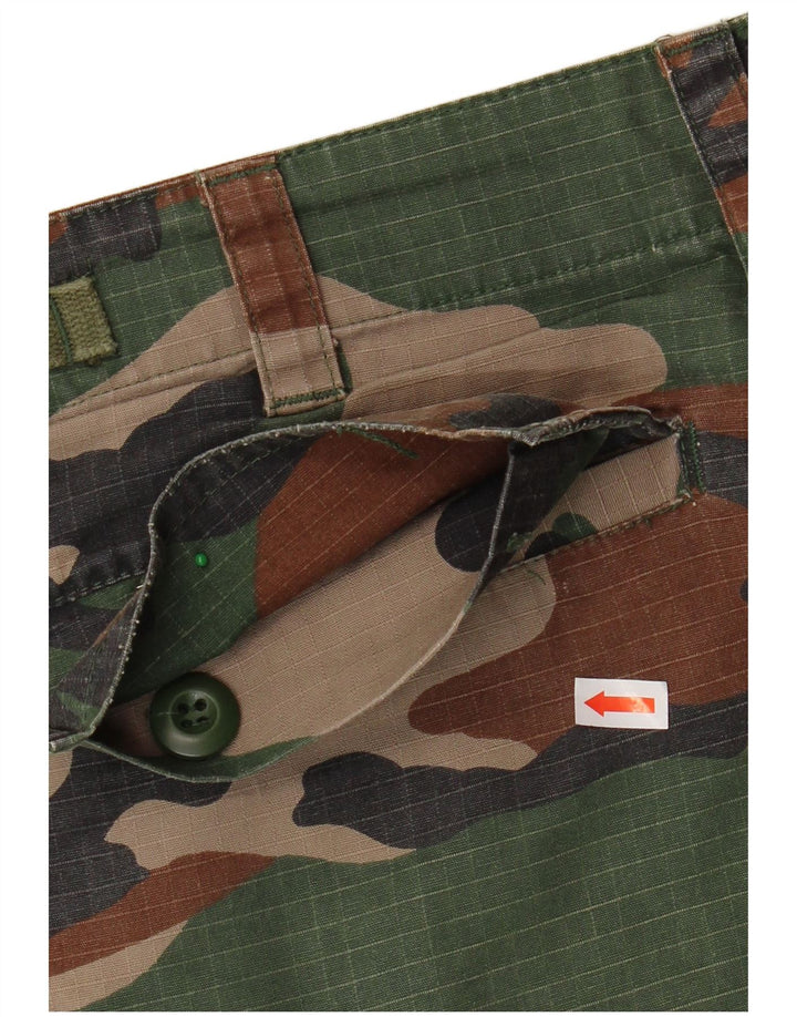 Shorts cargo masculino VINTAGE XS W30 algodão camuflado multicolorido
