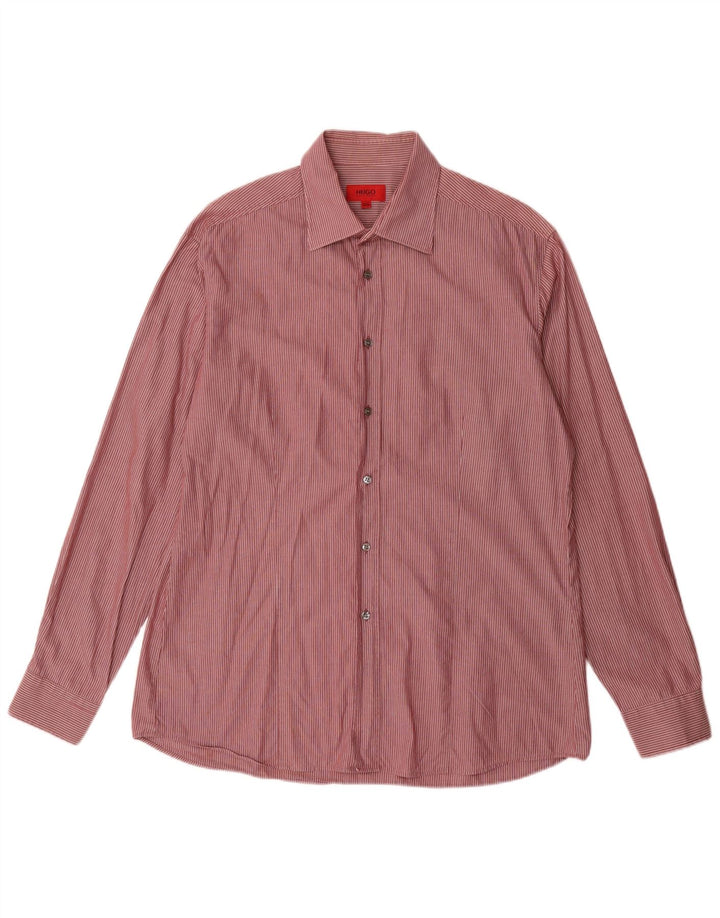 Camisa masculina HUGO BOSS 2XL listra vermelha