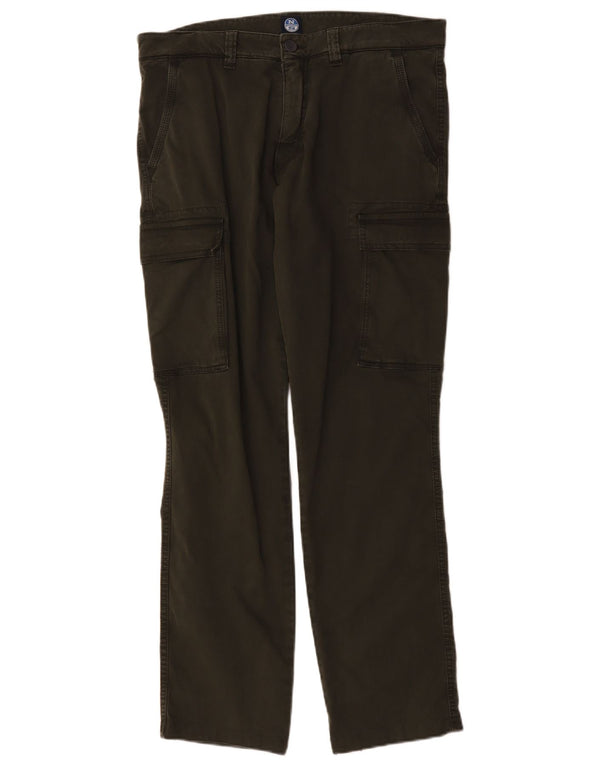 Calça cargo masculina reta North Sails W34 L31 algodão verde