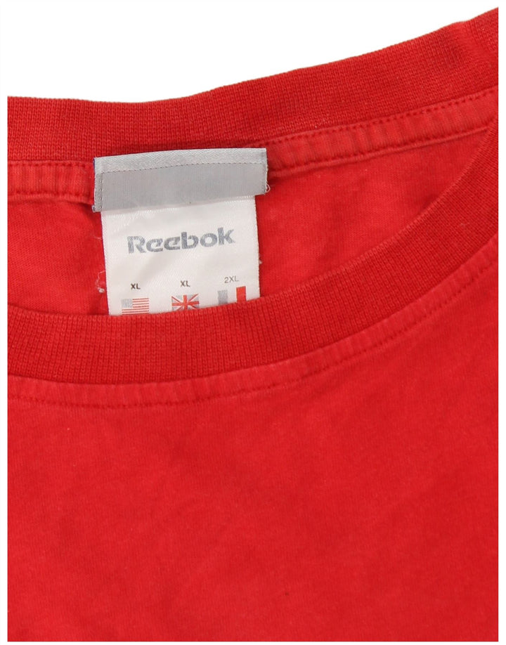 Camiseta gráfica masculina Reebok Top XL vermelho