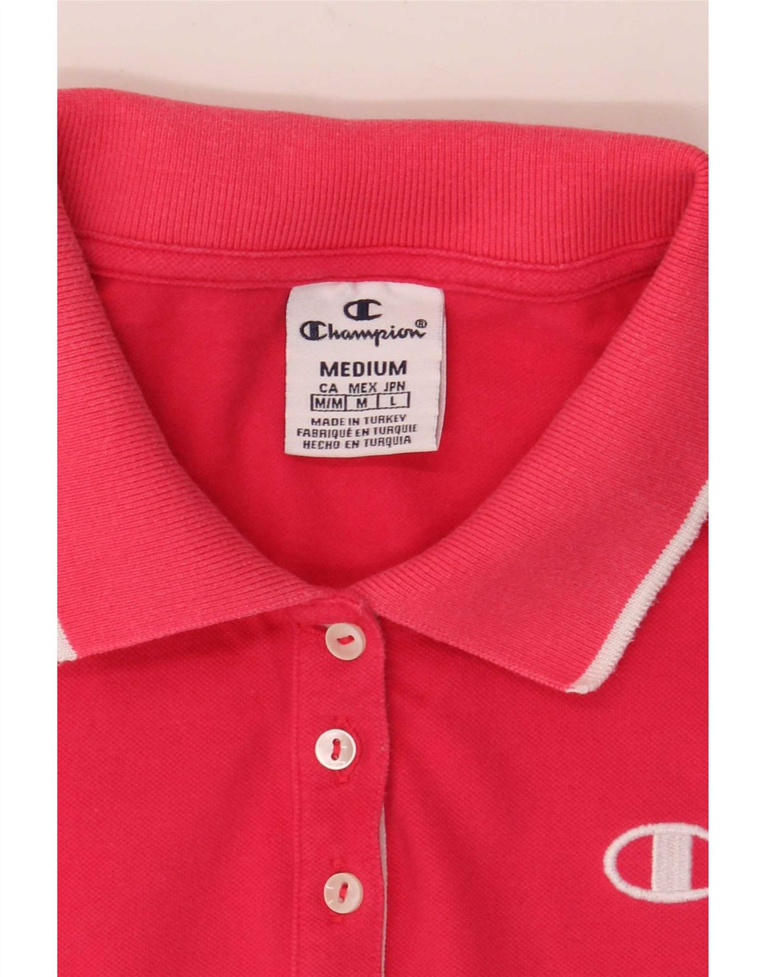 Camisa polo feminina Champion UK 12 rosa médio