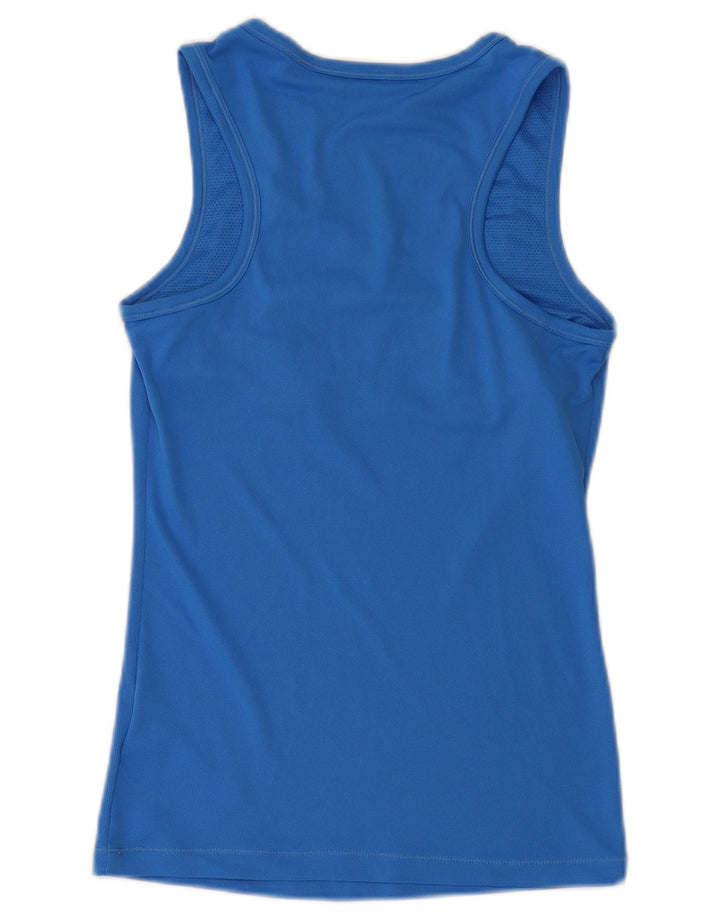 Nike Womens Vest Top UK 8 Pequeno Azul Poliéster