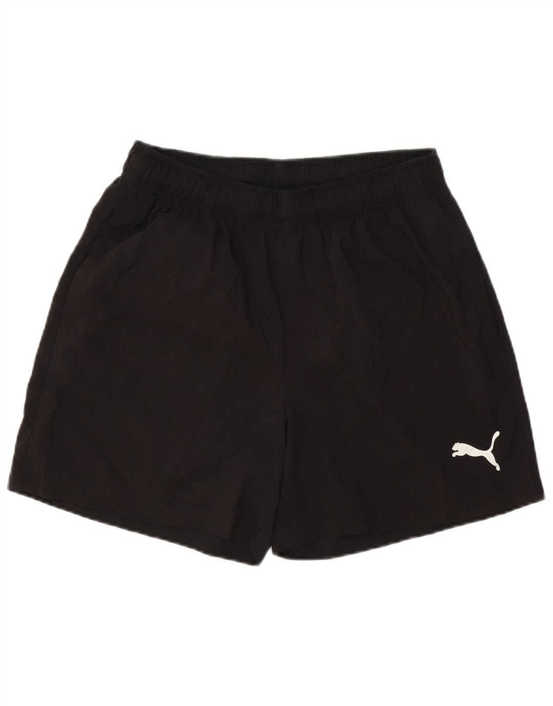 Shorts esportivos masculinos Puma médio preto poliéster