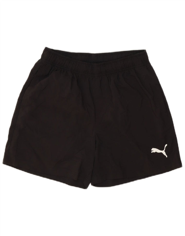 Shorts esportivos masculinos Puma médio preto poliéster