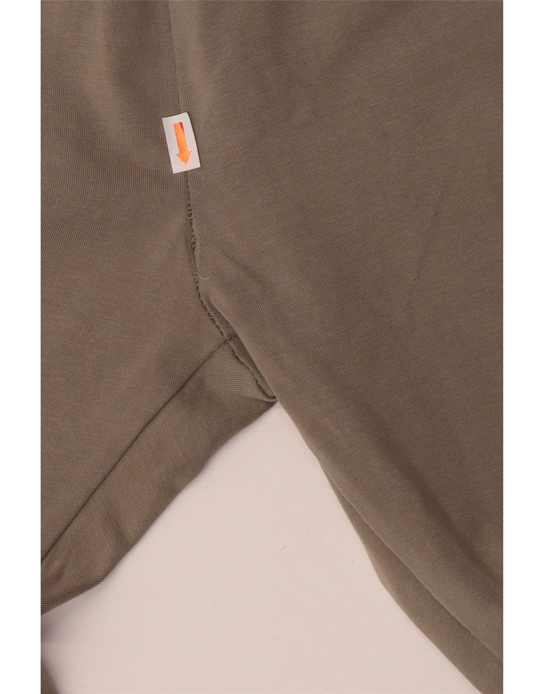 Leggings femininos ZARA UK 12 algodão cáqui médio