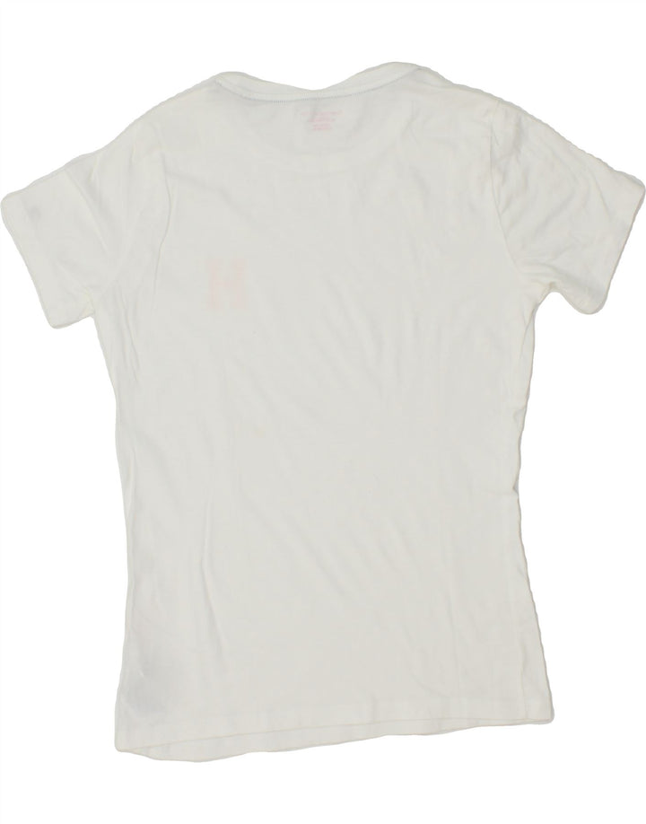 TOMMY HILFIGER Girls T-Shirt Top 14-15 Years White Cotton Vintage Tommy Hilfiger and Second-Hand Tommy Hilfiger from Messina Hembry 