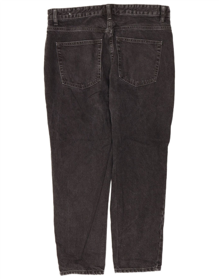 Zara Jeans Cônico Masculino W34 L26 Algodão Preto