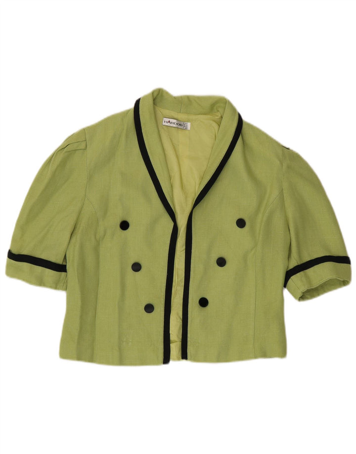 Bolero feminino Hardob UK 12 viscose verde médio