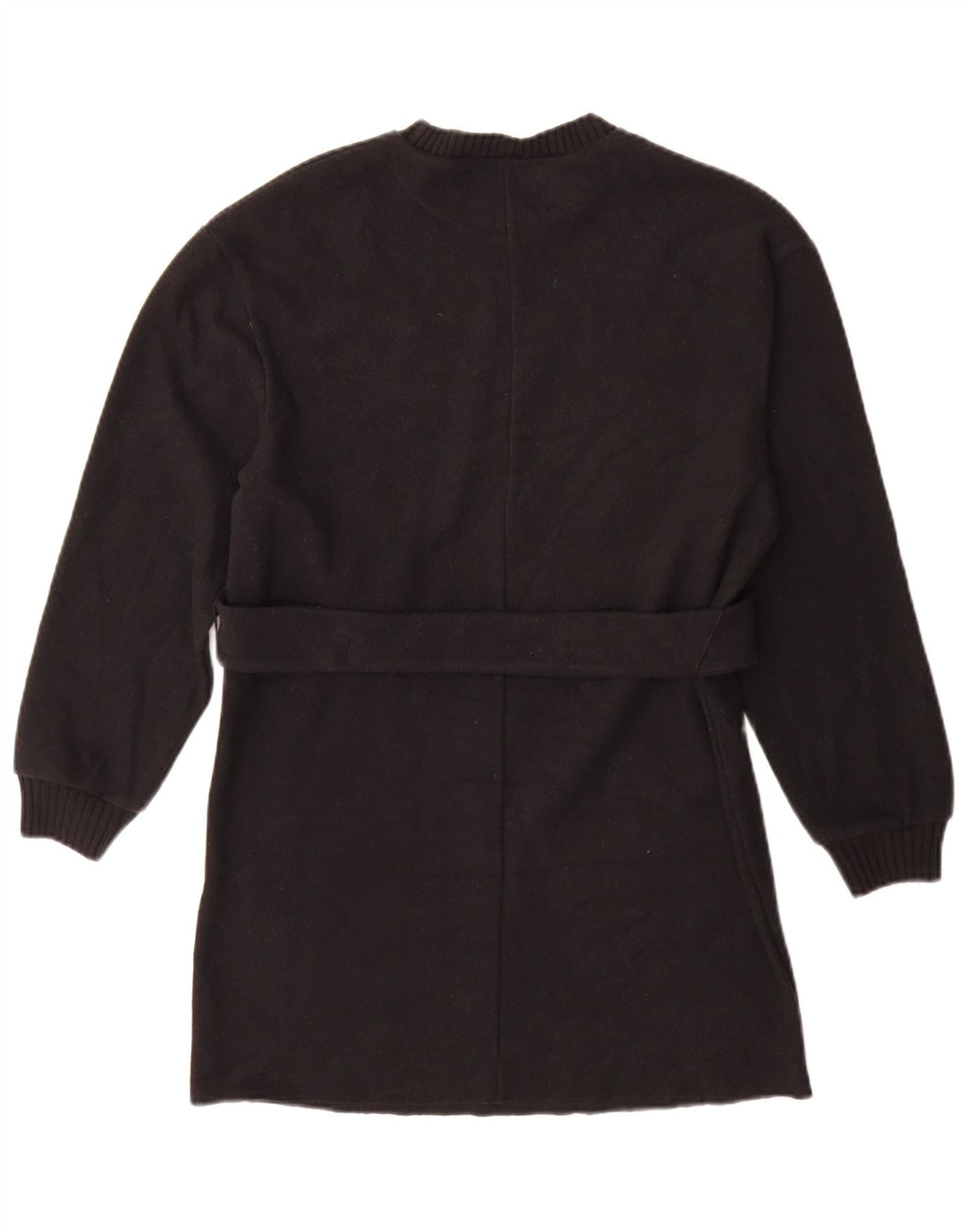 Vestido jumper feminino Zara de manga comprida Reino Unido 10 pequeno poliéster preto