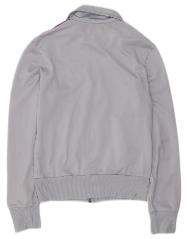 Adidas Womens Tracksuit Top Jacket EU 34 XS Cinza Poliéster