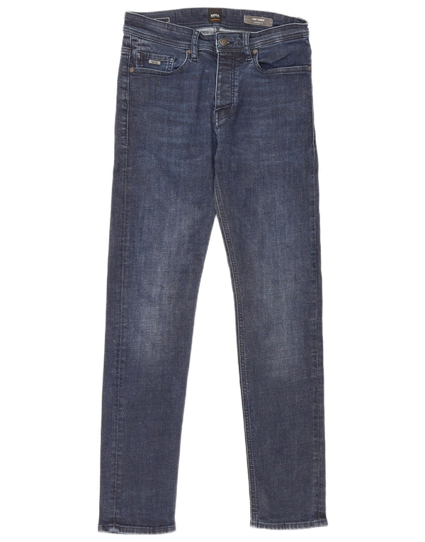 Hugo Boss Feminino Taber Tapered Jeans W30 L32 Azul Algodão
