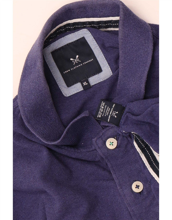 Camisa polo masculina Crew Clothing XL azul marinho